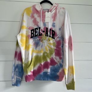 Bel-Air Athletics Mens Hoodie Tie Dye Sweatshirt